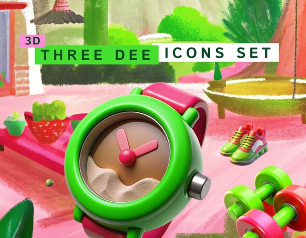 3D Icons Set