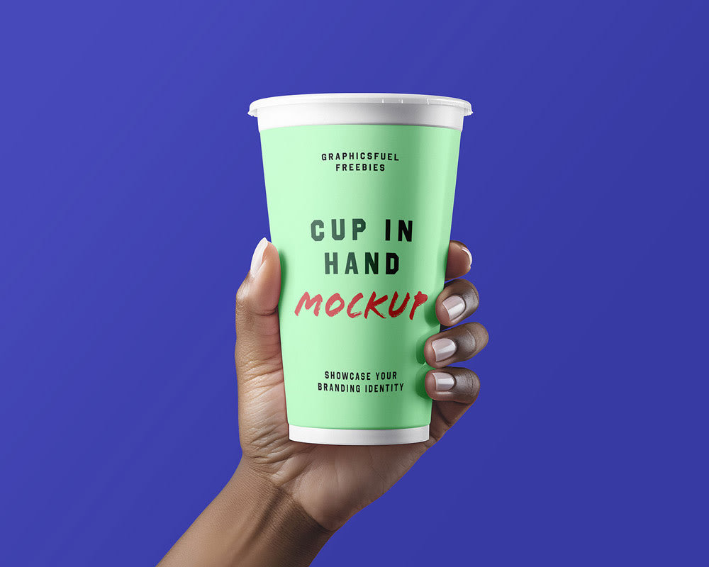 Hand Coffee Cup Mockup