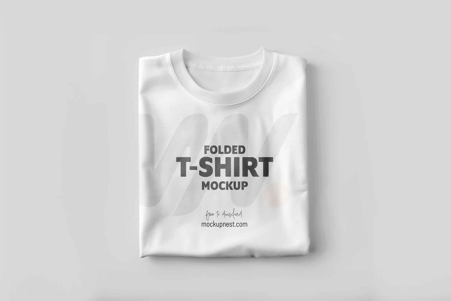 Folded T-shirt Mockup