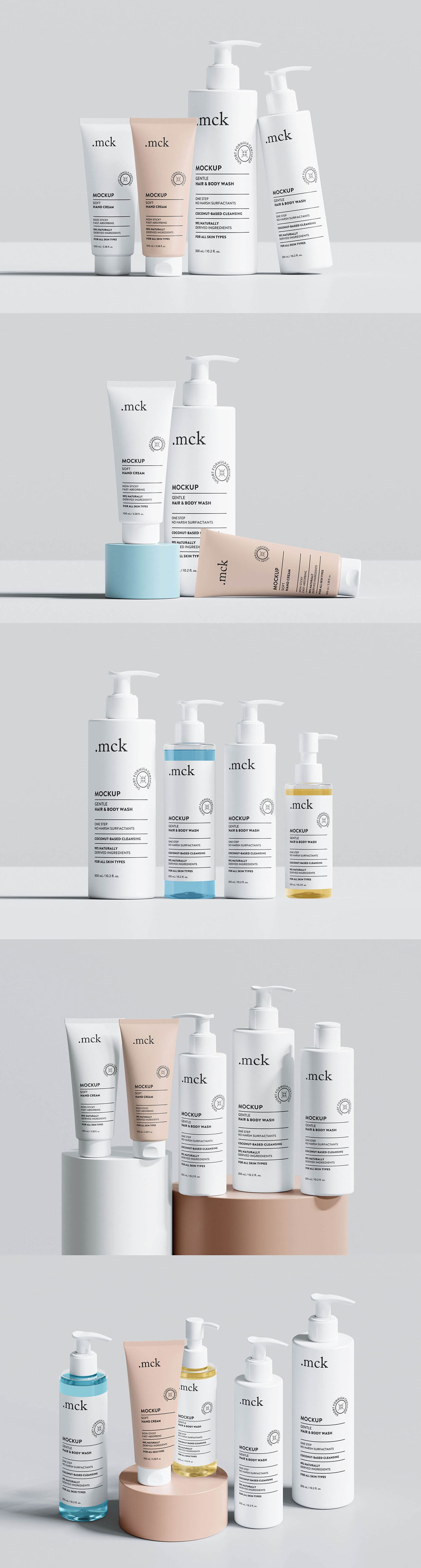 Branding Cosmetic Mockup PSD