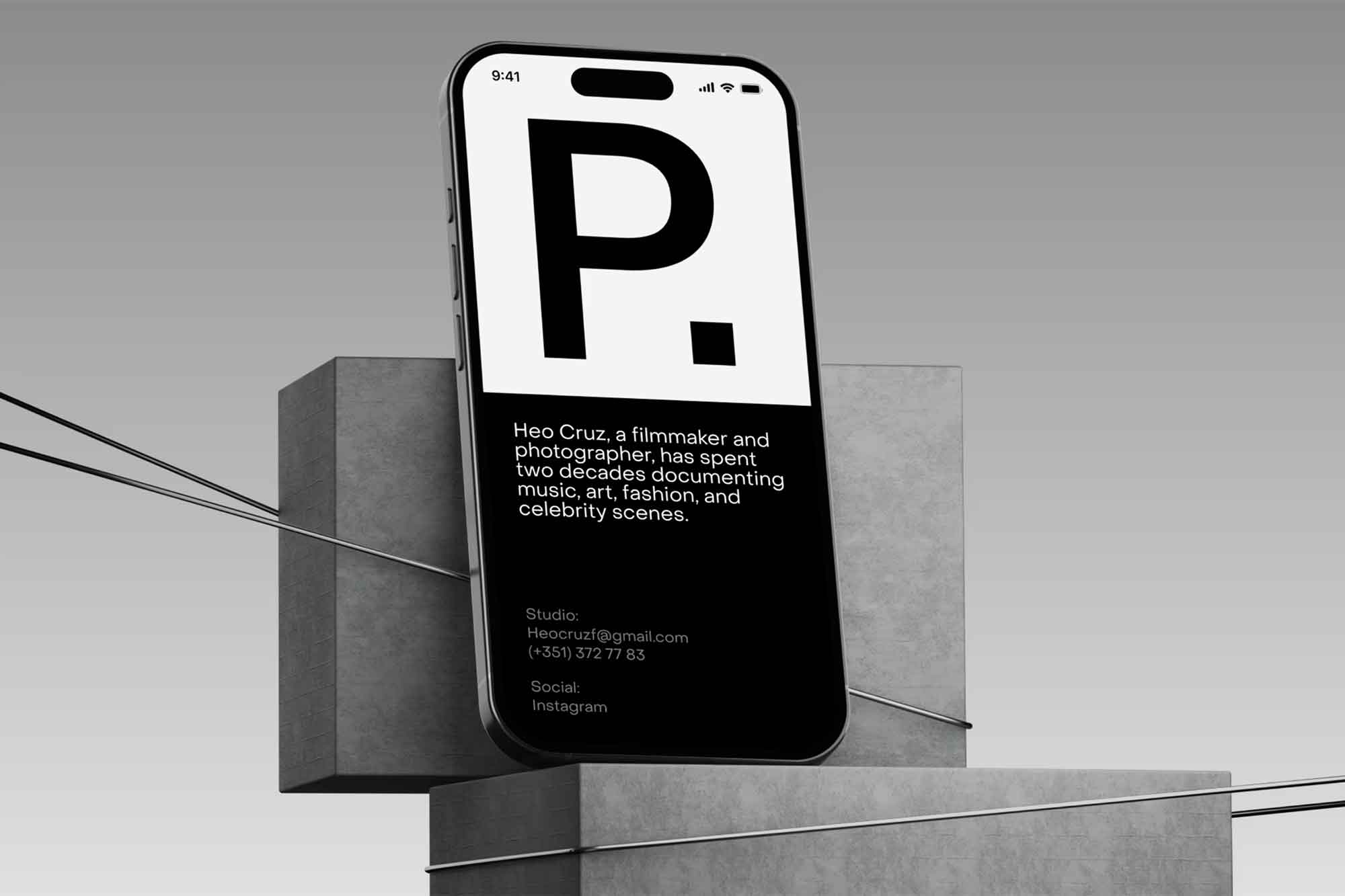 Brutalist Phone Mockup