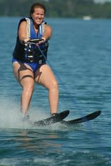 Carrie water-skiing (by Matt Stratton) Carrie water-skiing (by Matt Stratton)