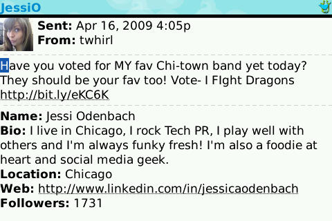 detail Tweet detail displays a wealth of information