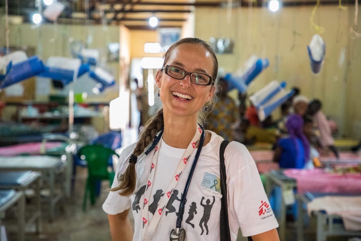 Eine Kinderärztin im Einsatz in Niger