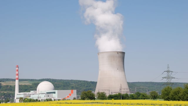Das Atomkraftwerk Leibstadt im Kanton Aargau. Monument des Elektro-Patriotismus.
