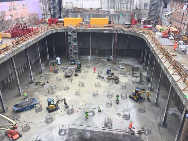 La construction de la  Roche Tour