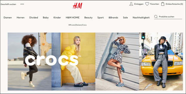 Hm online cheap deutschland