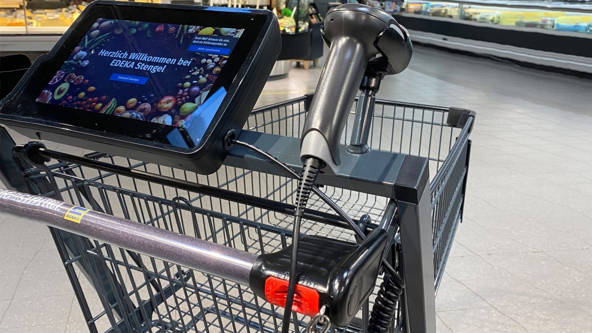 Edeka weitet Einsatz von Smart-Trolleys aus