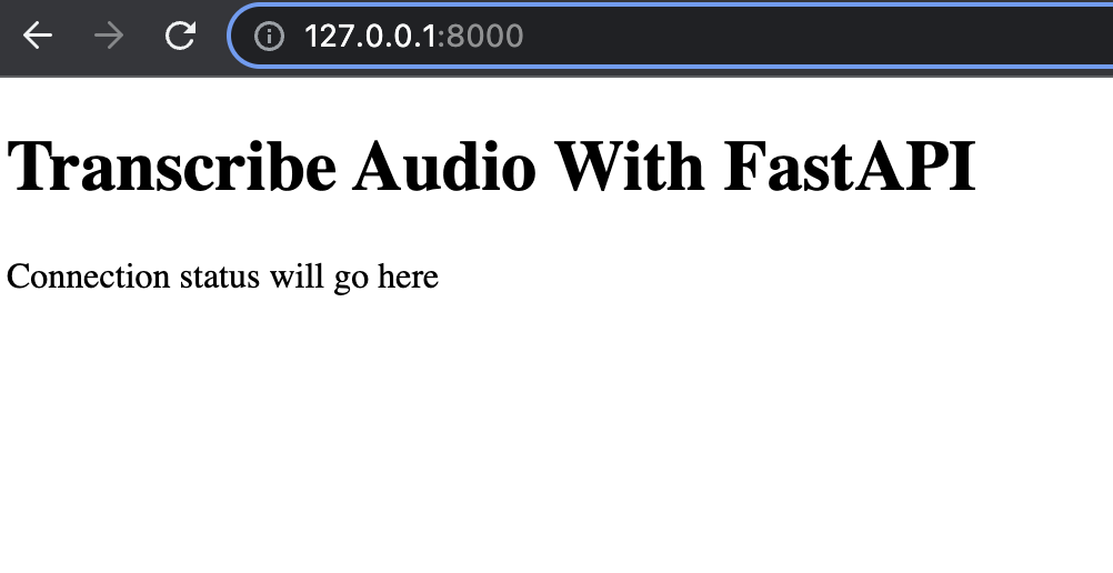 render the index HTML page