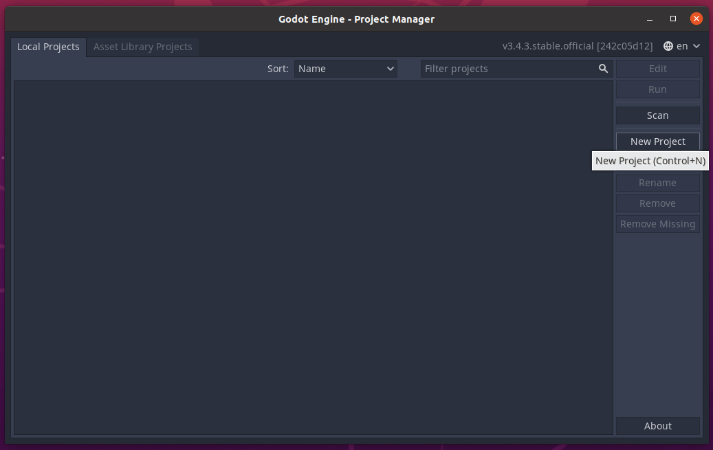 Create a new project
