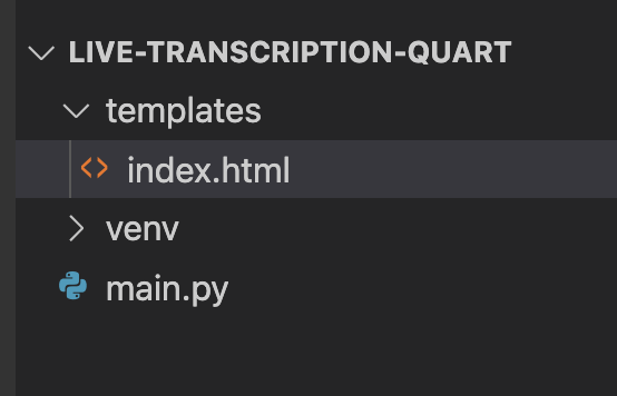 quart project structure