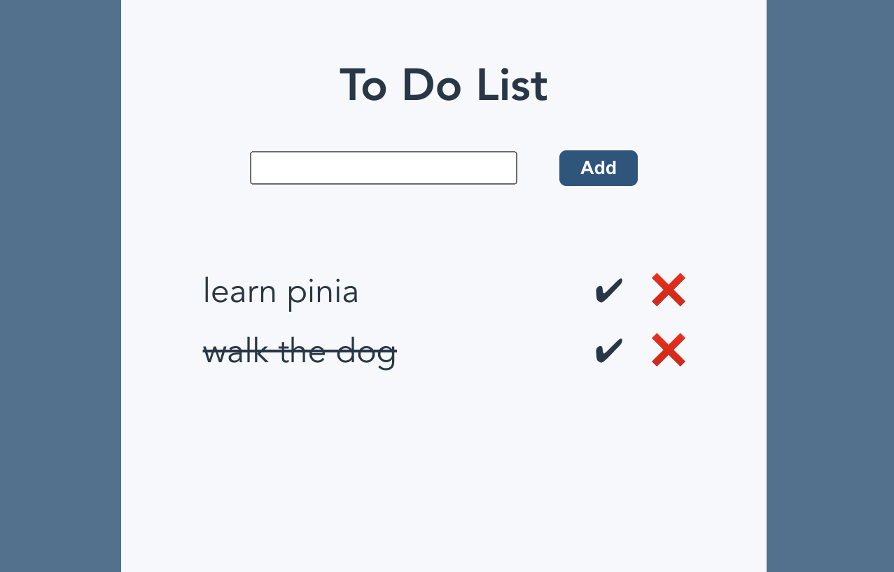 Example of the to-do list app I'll build