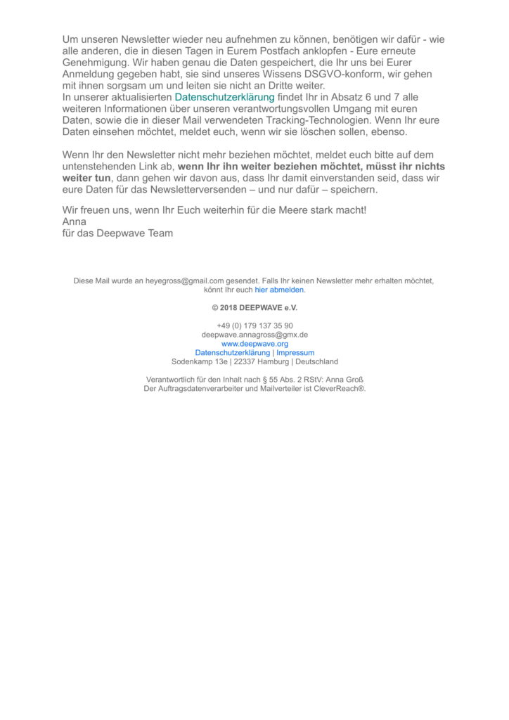 Newsletter Vorschau