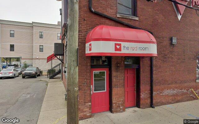 Street-level view of The Red Room