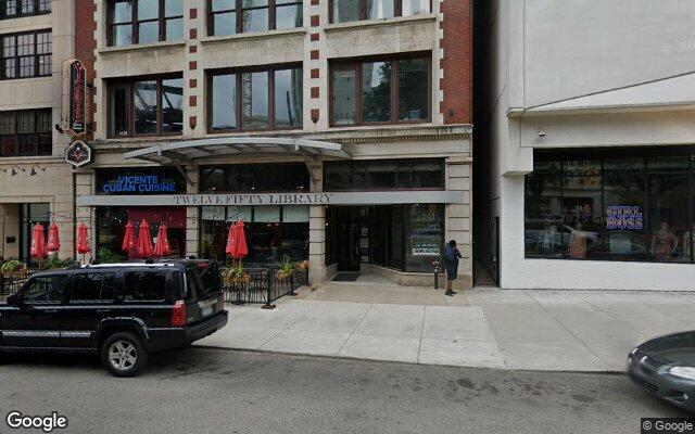 Street-level view of Vicente's Cuban Cuisine