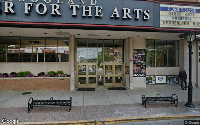 Street-level view of Hoogland Center for the Arts