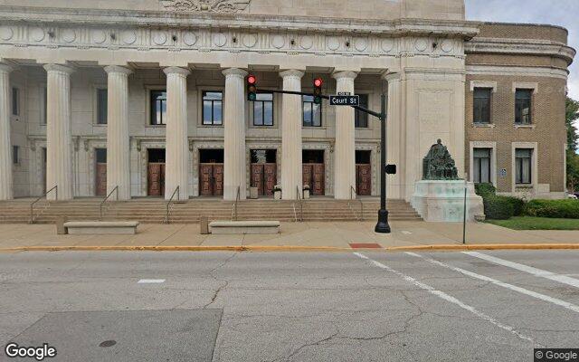 Street-level view of Evansville Coliseum