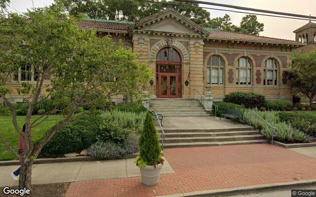 Street-level view of The Carnegie Center of Columbia Tusculum