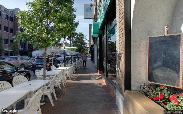 Street-level view of Club Above