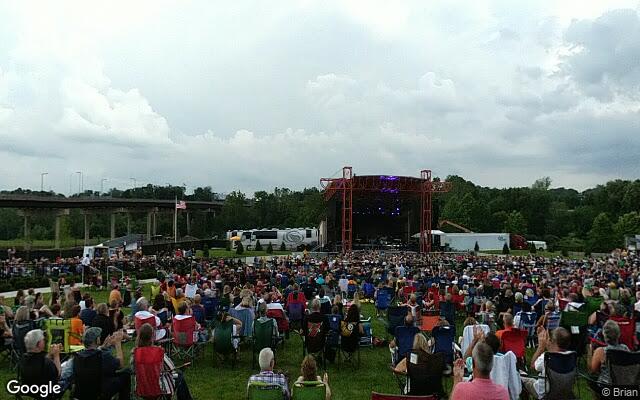 Street-level view of Youngstown Foundation Amphitheatre