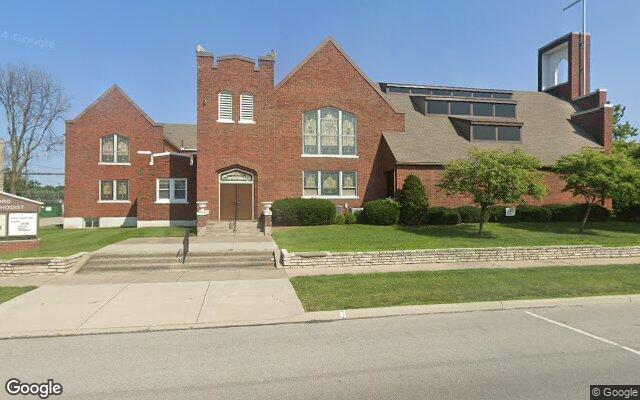 Street-level view of Rossford United Methodist Church
