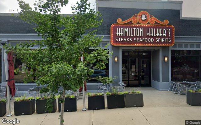 Street-level view of Hamilton Walkers