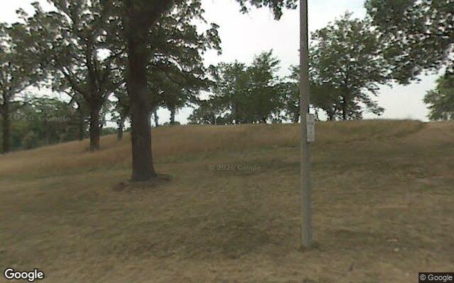 Street-level view of Olin-Turville Park Pavilion