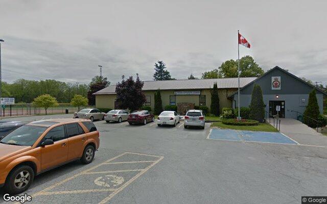 Street-level view of Royal Canadian Legion Branch 498