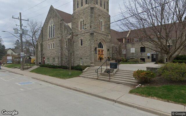 Street-level view of Clarke Memorial Hall