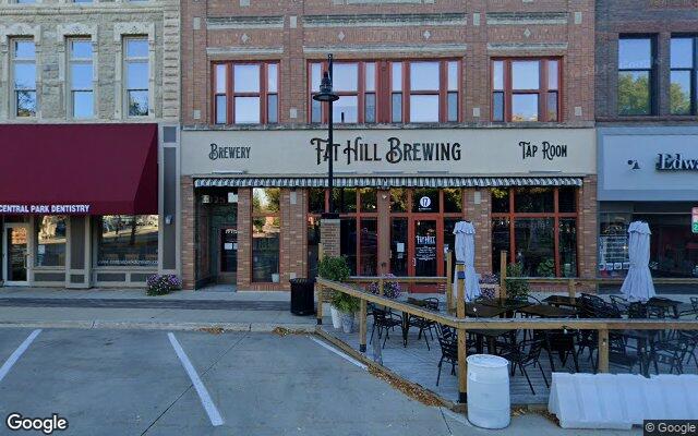 Street-level view of Fat Hill Brewing