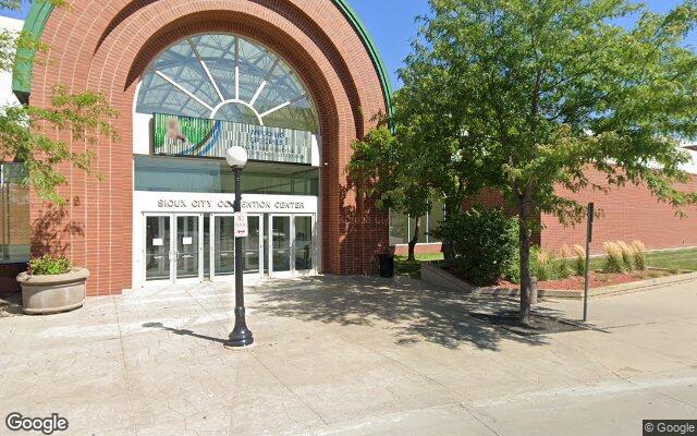Street-level view of Sioux City Convention Center