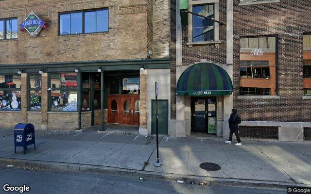 Street-level view of The Cubby Bear