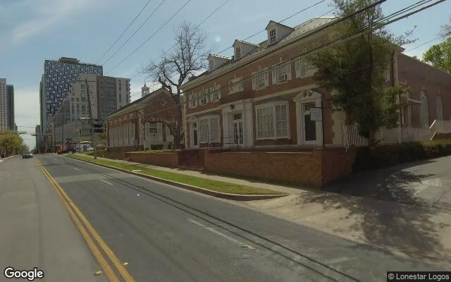 Street-level view of Texas Federation of Women's Clubs Mansion