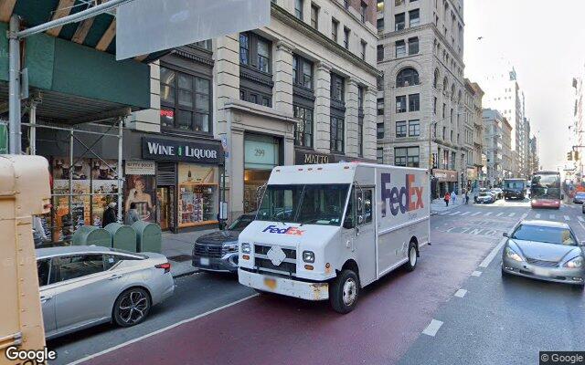 Street-level view of Fred Astaire Dance Studios New York Downtown