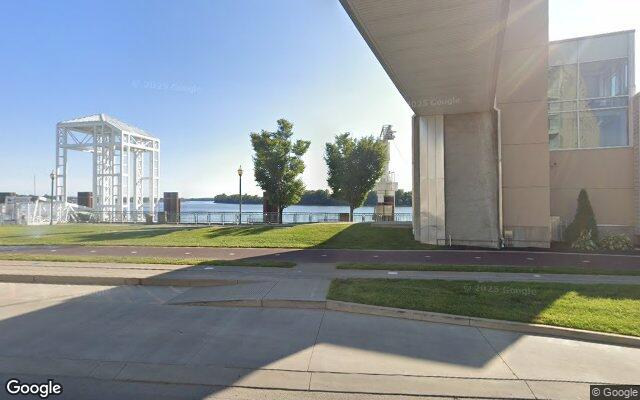 Street-level view of Riverfront Park