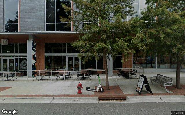 Street-level view of Flying Bull Restaurant & Brewery
