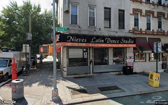 Street-level view of Nieves Latin Dance Studio - Brooklyn