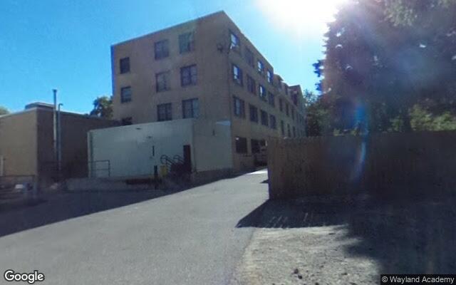 Street-level view of Wayland Academy