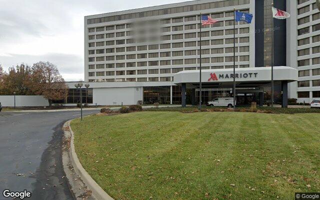 Street-level view of Marriott Overland Park