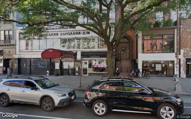 Street-level view of Ukrainian East Village