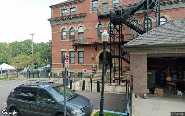 Street-level view of Wightman School Community Building