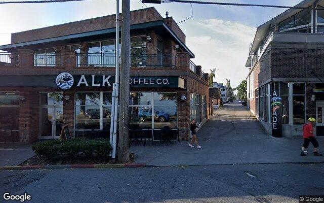 Street-level view of Alki Beach Park
