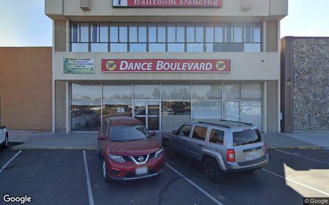 Street-level view of Dance Boulevard