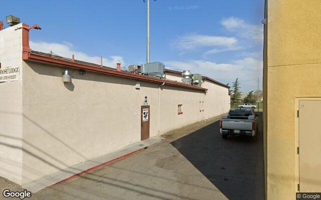 Street-level view of Modesto Moose Lodge