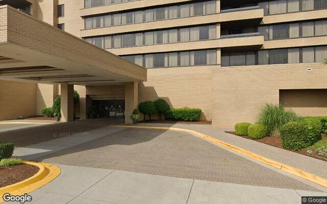 Street-level view of Huntsville Marriott at the Space and Rocket Center
