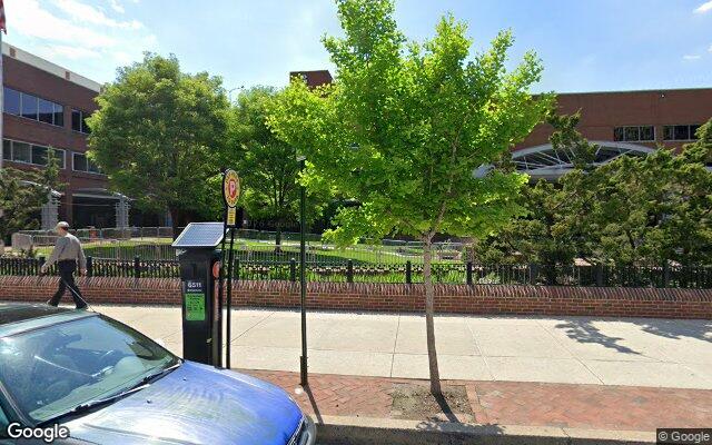 Street-level view of Binns Park