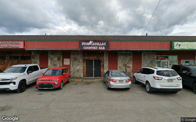 Street-level view of Pink Cadillac Country Bar & Dance Hall