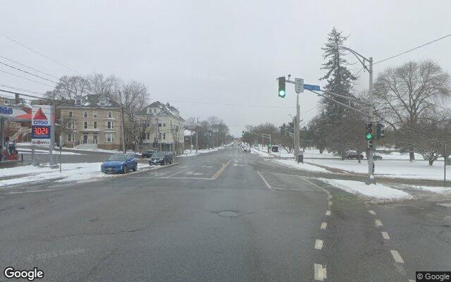 Street-level view of Deering Oaks Park (Stage)