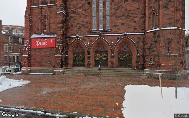 Street-level view of State Street Church