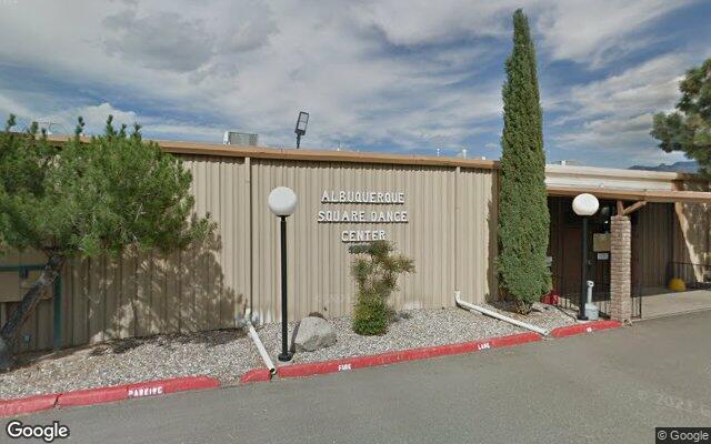 Street-level view of Albuquerque Square Dance Center (ASDC)